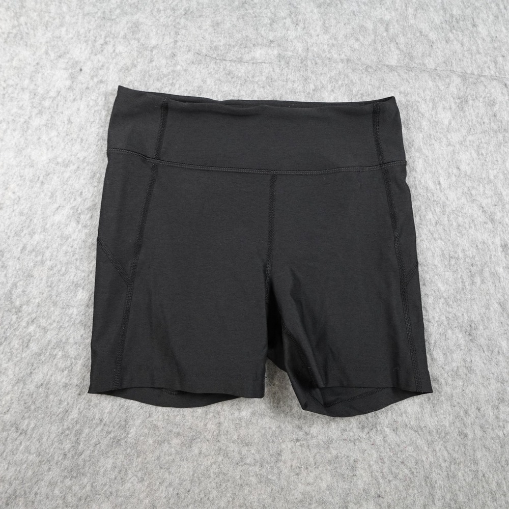 Outdoor Voices Shorts Women Small Black High Rise Compression TechSweat Biker 5"